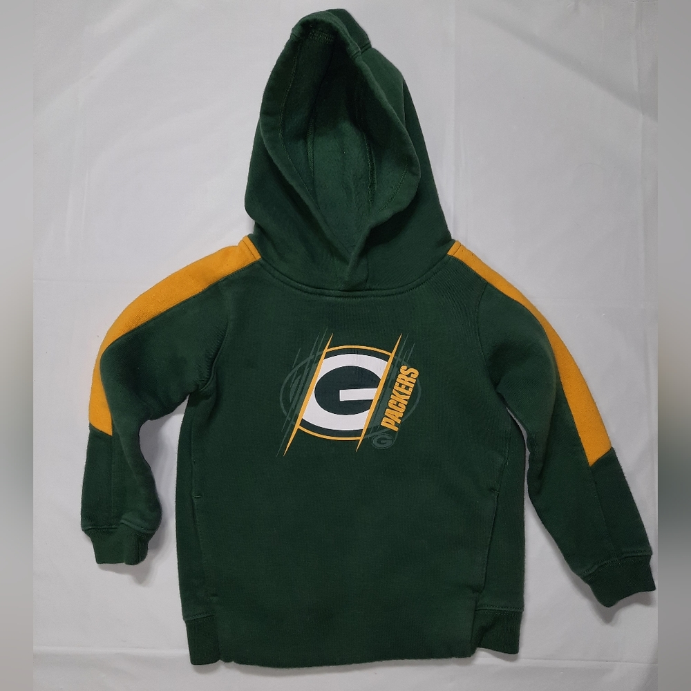 NFL | Greenbay Packers Green & Yellow Hoodie Size 4t